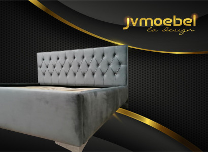 Chesterfield Textile Bed Upholstery Design 140x200 Double bed Beds Bed frame